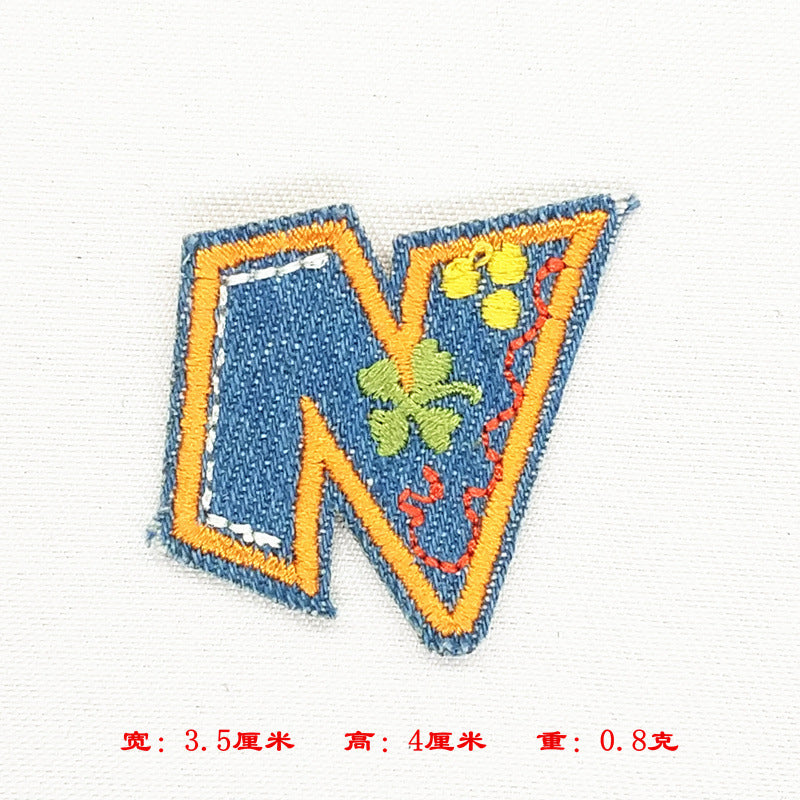 Wholesale Alphabet patch cartoon children patch